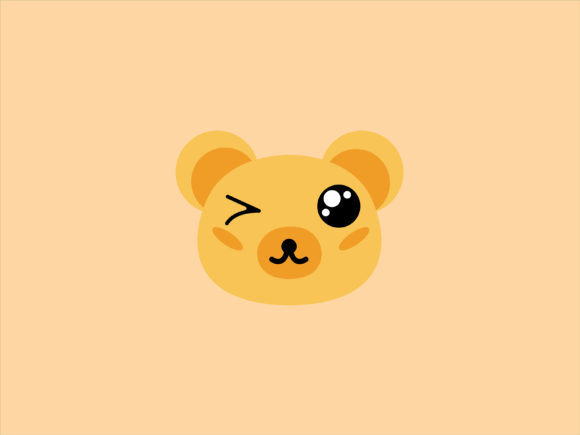 Adorable Kawaii Animal Brown Dog Icon for Creative Projects