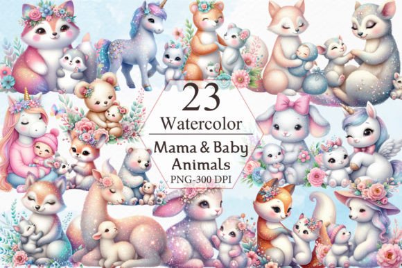 Adorable Safari Clipart: Perfect for Mom & Baby Projects