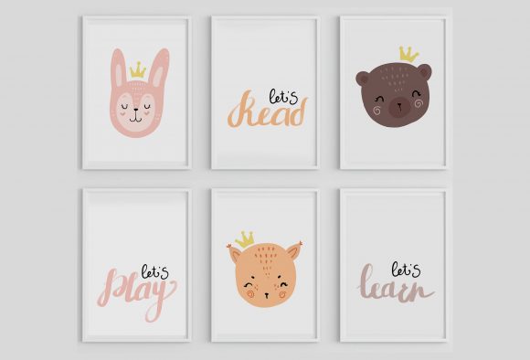 Animal Printable Wall Art: Instant Nursery Charm