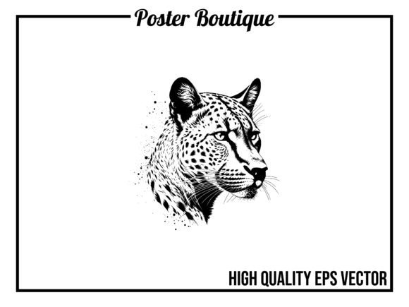 Cheetah Wild Animal Vector EPS: Dynamic Design for Modern Projects
