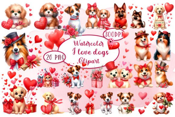 Dog Watercolor Animal Clipart: A Versatile Design Asset