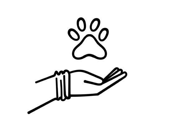 Doodle Hand Holding Animal Paw: A Typeface with a Personal Touch