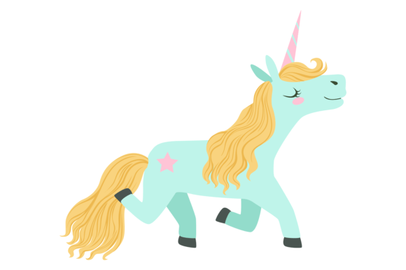 Enchanting Visuals with Unicorn Cartoon Character