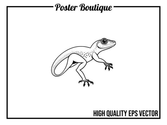Gecko Wild Animal Vector EPS: Your Go-To Design Asset