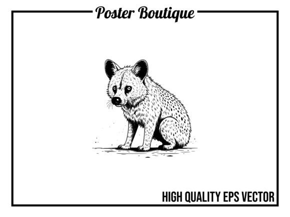 Hyena Wild Animal Vector EPS: Bold Design for Modern Projects