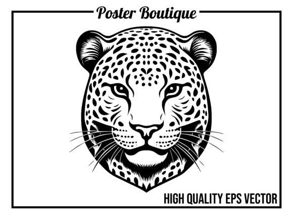 Jaguar Wild Animal Icon Vector EPS: Bold Design for Modern Projects