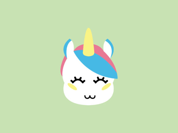 Kawaii Animal Unicorn Icon: A Charming Vector Design for Every Creator