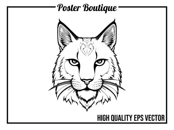 Lynx Wild Animal Icon Vector EPS: A Modern Design Asset