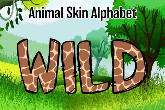 Safari Animal Alphabet Doodle Giraffe: A Playful Design Asset