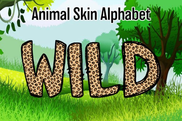 Safari Animal Alphabet Doodle Leopard: A Playful Design Asset