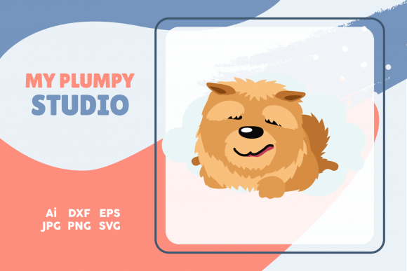 Unleash Playful Branding with Dog Funny Animal Cloud