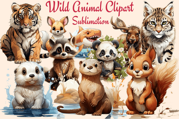 Unleashing Creative Power with Wild Animal Clipart Sublimation