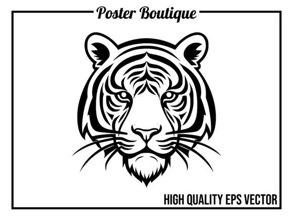 Unleashing the Tiger Wild Animal Icon Vector EPS