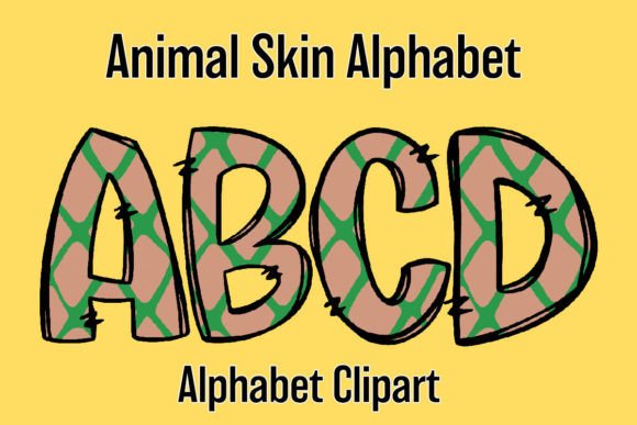 Unlock Your Creative Projects with Cute Safari Animal Alphabet Doodle 3