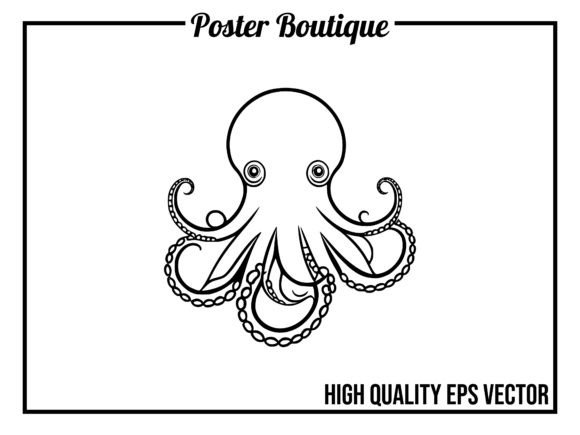 Unlocking Creativity with Octopus Wild Animal Icon Vector EPS