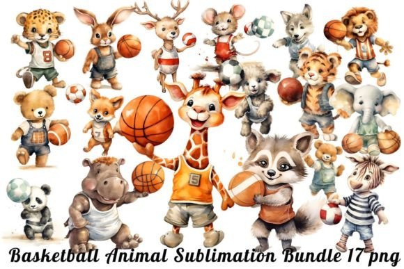 Watercolor Basketball Animal Sublimation: A Designer's Field Guide