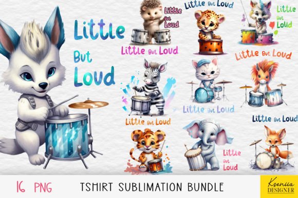 Watercolor Cute Animal|Little but Loud: Bold Charm for Modern Design